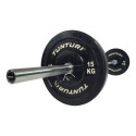 Raskusketas Tunturi Training Bumper Plate 15 kg Black