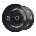 Raskusketas Tunturi Training Bumper Plate 15 kg Black