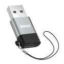 BWOO adapter BZ-38 USB-C - USB gray OTG