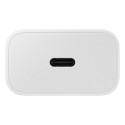 Samsung EP-T2510XWE 25W GaN USB-C pistik  kiirlaadija + 5A USB-C 1,8 m kaabel valge (Blister)