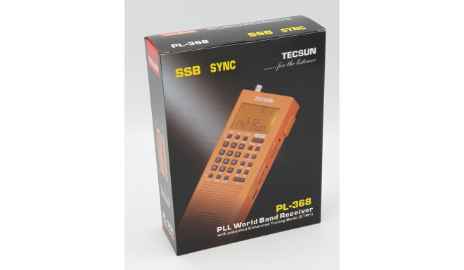 Tecsun PL-368 PLL World Band Receiver FM/SW/LW/SSB, black