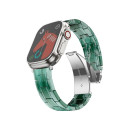 FORCELL F-DESIGN FA04 marble textured resin strap for APPLE Watch 42 / 44 / 45 / 49 mm green