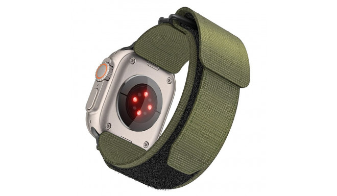 FORCELL F-DESIGN FA05 nylon strap for APPLE Watch 42 / 44 / 45 / 49 mm green