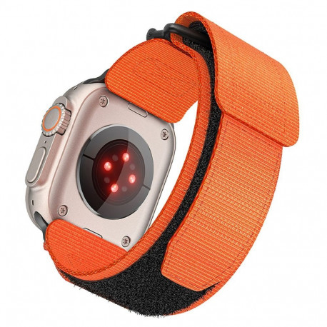 Strap to Apple Watch Forcell F-Design FA05 nylon hook-and-loop 38 / 40 / 41 mm orange
