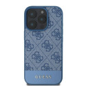 GUESS case for IPHONE 16 Pro Max GUHCP16XG4GLBL (4G PU Bottom Stripe) blue