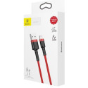 BASEUS cable USB A to Lightning 2,4A Cafule CALKLF-A09 0,5 m red black