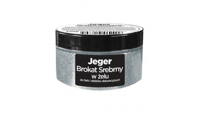 JEGER GLITTER hõbedane geel 100ml