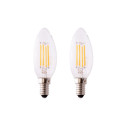 BULB LED B40 4W E14 827 470LM FIL 2PCS