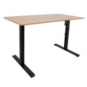 Desk ERGO OPTIMAL with 1 motor 120x60cm, oak/black