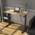 Desk ERGO OPTIMAL with 1 motor 120x60cm, oak/black