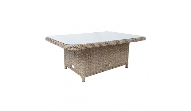 Laud PACIFIC 120x80xH46/65cm, hallikasbeež