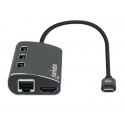 Manhattan Superspeed USB-C Multiport Adapteri jaotur