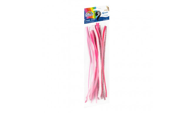 Chenille stems Fiorello 30 cm long, 20 pcs. pink