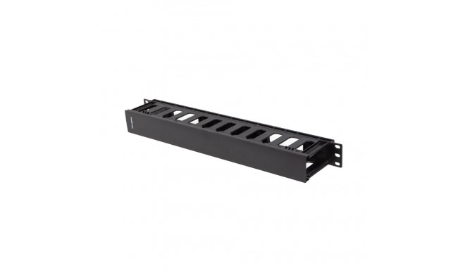 19" CABLE MANAGEMENT PLASTIC 1U TYPE A BLACK LANBERG
