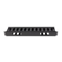 19" CABLE MANAGMEMENT PLASTIC 1U TYPE A BLACK LANBERG