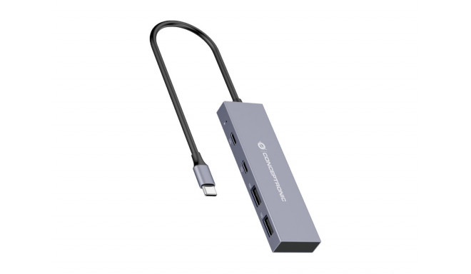 USB Hub Conceptronic HUBBIES13G Grey (1 Unit)