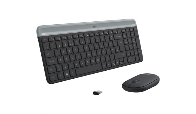 Klaviatuur ja Hiir Logitech MK470 Hall Grafiithall Qwerty US