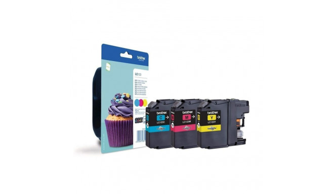 Original Ink Cartridge Brother LC-123RBWBP Yellow Magenta Cyan/Magenta/Yellow