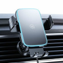 USAMS Car Holder with Wireless Charger for Air Vent Black/Black (CD230) 15W