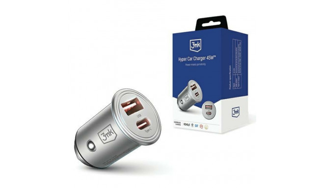 3MK HyperCar Charger 45W Car charger 1xUSB-A + 1xUSB-C