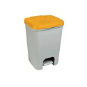 CURVER WASTE BIN ESSENTIALS 20L /GREY/ YELLOW