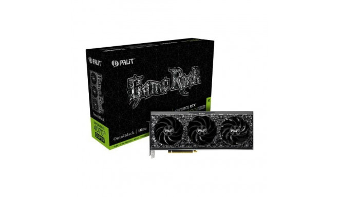 Palit GeForce RTX 4070 Ti SUPER GameRock OmniBlack NVIDIA 16 GB GDDR6X