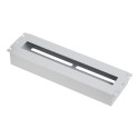 19" panel with DIN rail for installation of modular equipment in the cabinet, grey