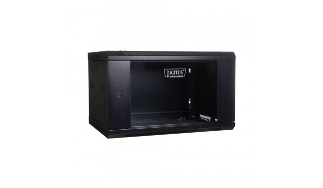 Digitus DN-WU19 04U/450/B seinakinnitusega rack-kapp 4U Must