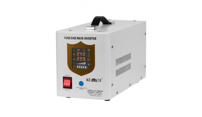 Uninterruptible power supply KEMOT PROsinus-1500/24 converter with pure sine wave and charging funct