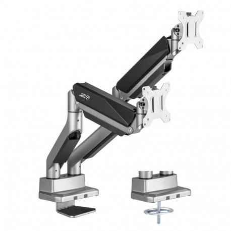 Universal Ergo Office Dual Monitor Desktop Mount, Gas Spring 17"-35" 15kg, VESA 75x75 / 100x100, ER-