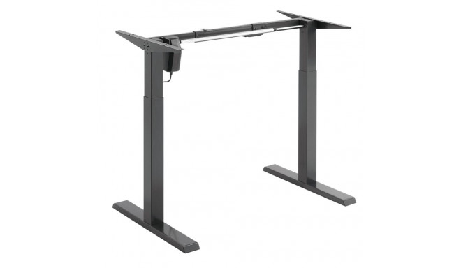 Ergo Office electric desk with height adjustment, grey, max height 123cm, 80 kg - without top, for s