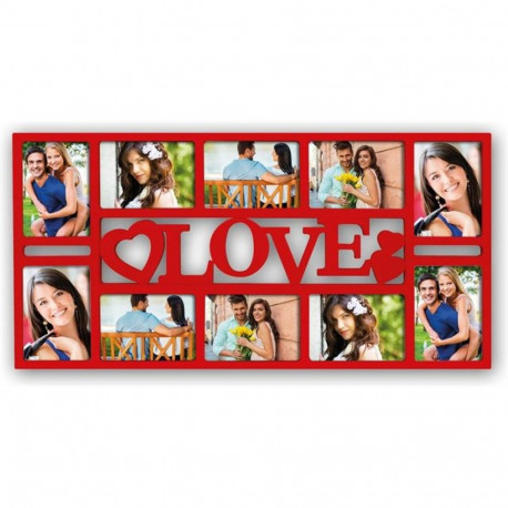 Zep Photo Frame XB5055R Reus Red for 10 Photos