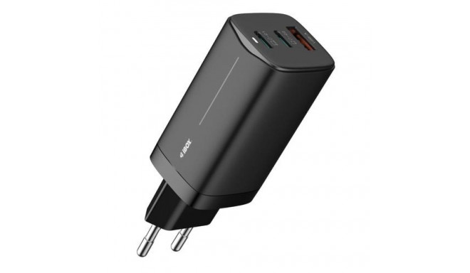 iBox ILUC65B mobile device charger Universal Black AC Fast charging Indoor