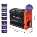 Qoltec Monolith 12 V Black, Orange