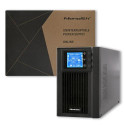 Qoltec 53042 uninterruptible power supply (UPS) Double-conversion (Online) 1 kVA 800 W 2 AC outlet(s