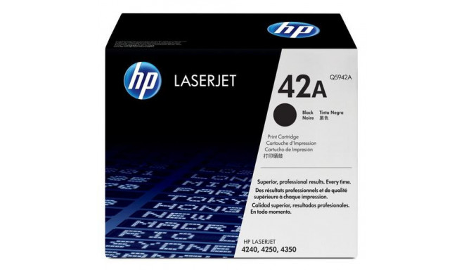 HP 42A Black Original LaserJet Toner Cartridge