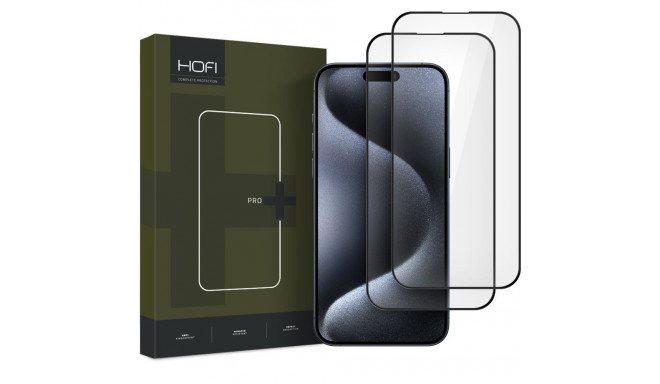 SZKŁO HARTOWANE HOFI GLASS PRO+ 2-PACK IPHONE 16 PRO / 17 / 17 PRO BLACK