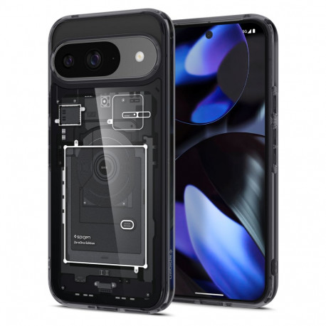 Kaitseümbris Ultra Hybrid Zero One, Google Pixel 9 Pro / Pixel 9, tumehall, Spigen
