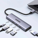 HUB Ugreen CM511 15597 5in1 USB-C - USB-C PD / HDMI / 3x USB-A 3.0 - gray