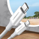 Ugreen US264 60519 USB-C / USB-C PD QC AFC cable 1.5m - white
