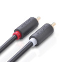 Ugreen AV104 30747 audio cable 2RCA (male) / 2RCA (male) 1m - gray