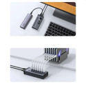 Ugreen multifunctional HUB 7in1 USB Type C - 7x USB Type A 3.0 PD DC 12V gray (CM481)