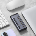 Ugreen multifunctional HUB 7in1 USB Type C - 7x USB Type A 3.0 PD DC 12V gray (CM481)