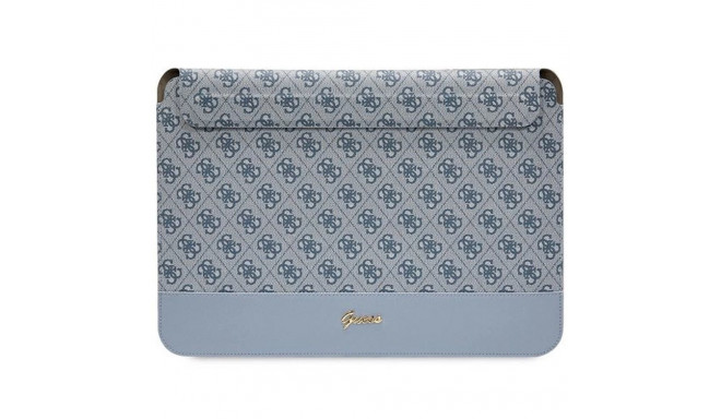 Guess 4G Stripe Metal Logo case for a 14" laptop - blue