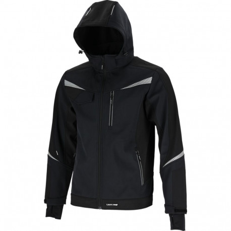 Kurtka softshell z kapt. czarna, "3xl", ce, lahti