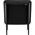 Brabantia Bo Touch Bin 11 + 23 ltr -roska-astia, mattamusta