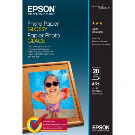 Tindi ja Fotopaberi pakk Epson C13S042535 A3 20 Lehed (1 Ühikut)