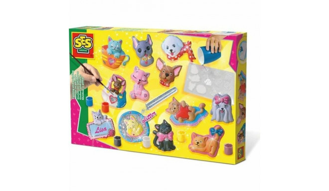 Käsitöömäng SES Creative Plaster casting dogs and cats