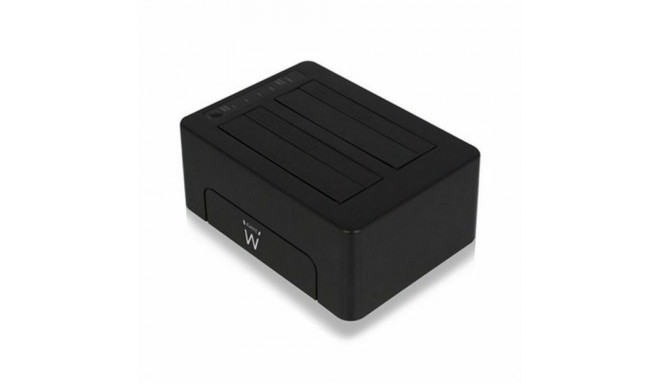 Dual Dock Station Ewent AAACET0186 Dual 2.5"-3.5" USB 3.1 ABS Black