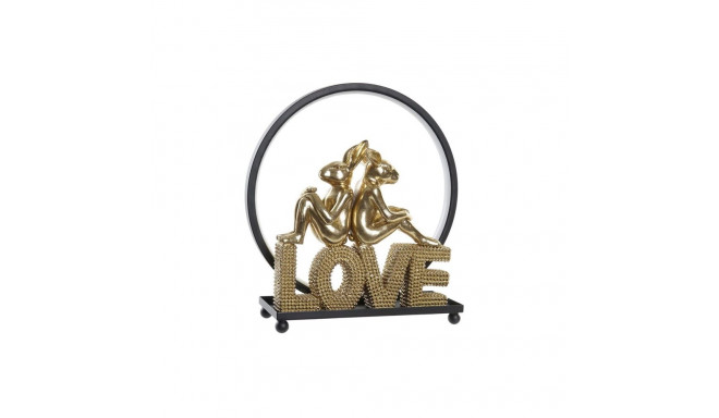 Apgaismojošs dekors DKD Home Decor Love Trusis Sveķi (30 x 11 x 31,5 cm)